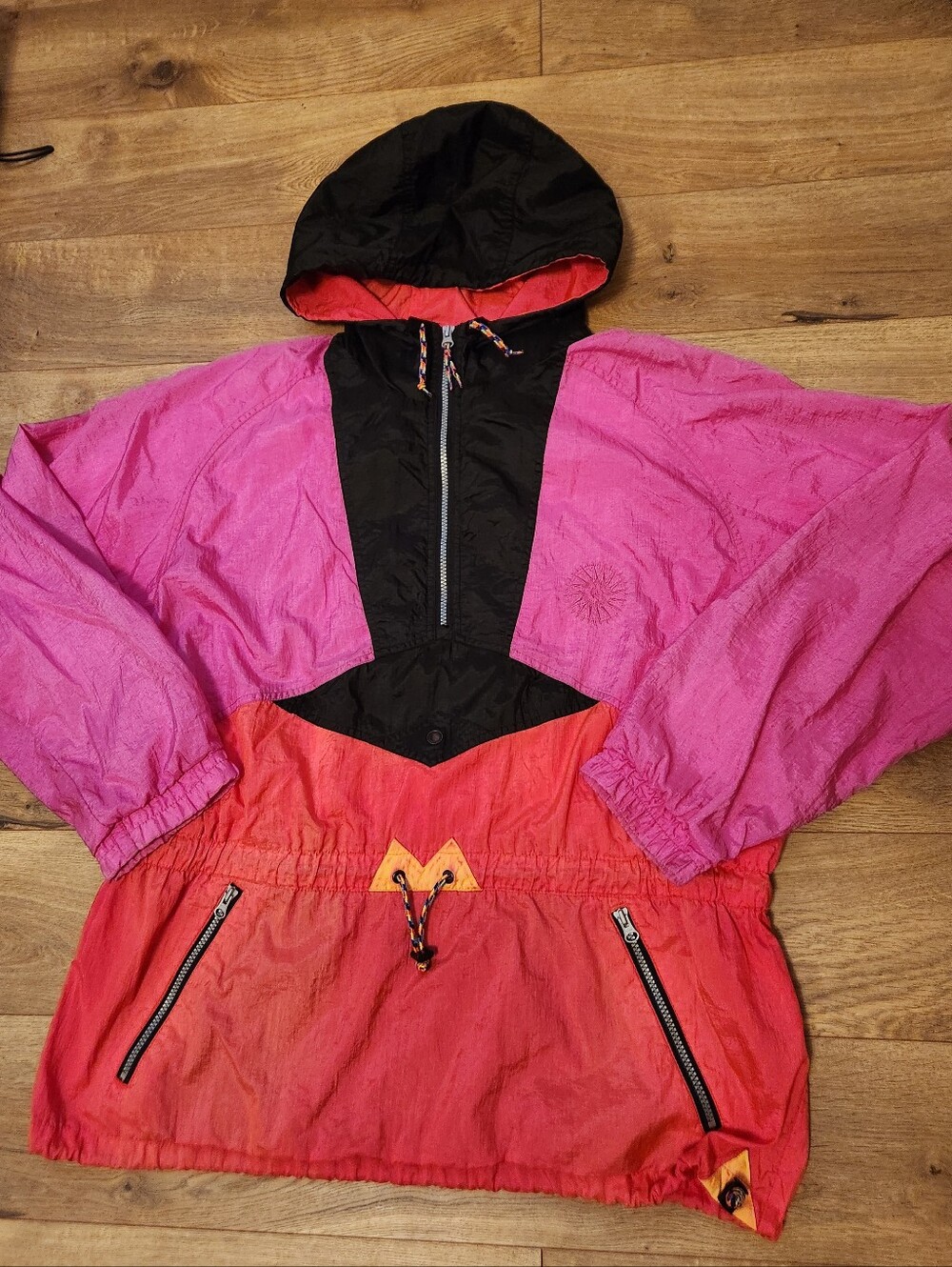 Vintage 80s/90s HELLY HANSEN Pullover Anorak Colorblock Windbreaker Large